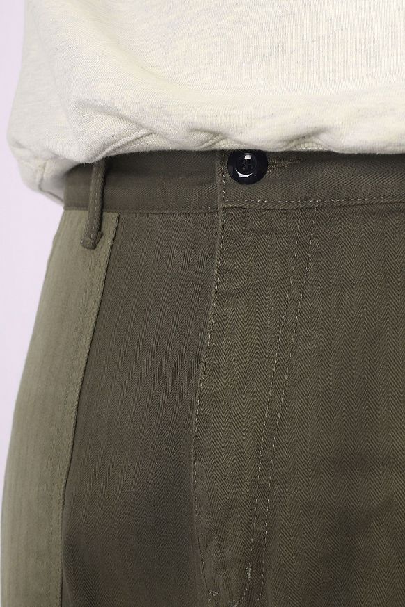Мужские брюки Uniform Bridge 4 Pocket Fatigue Pants (4 Pocket pants-olive) - фото 6 картинки