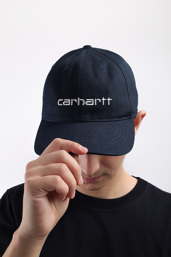 Мужская кепка Carhartt WIP Carter Cap (I027058-blue/white)