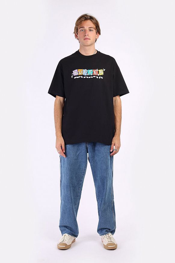 Мужская футболка Butter Goods Beanbag Tee (BEANBAG TEE-black) - фото 5 картинки