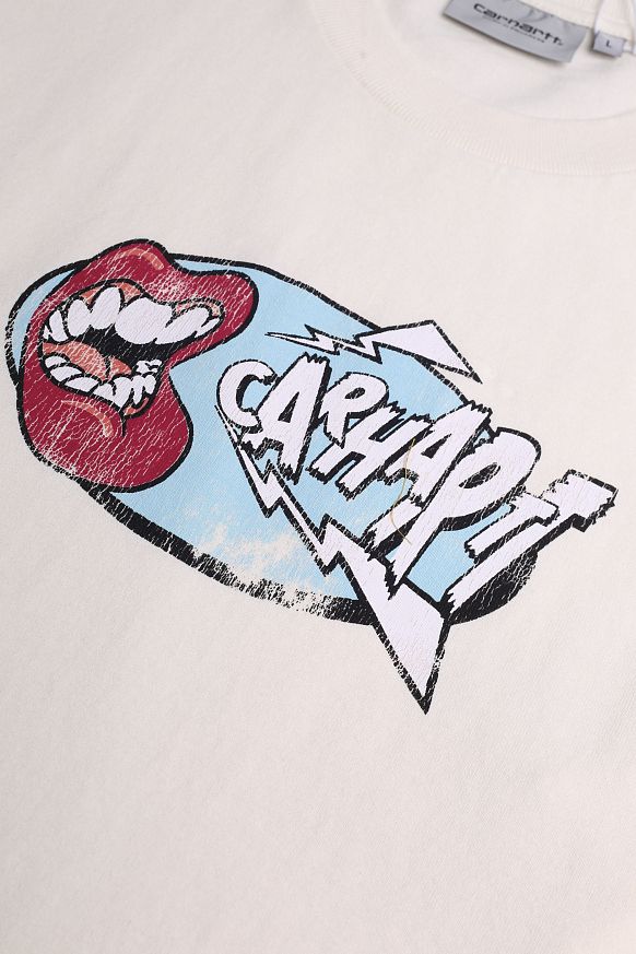 Мужская футболка Carhartt WIP S/S Lounder T-Shirt (I035202 Heavy wash) - фото 3 картинки