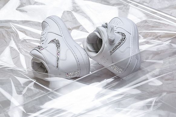 Женские кроссовки Nike Air Force 1 Custom 'Paris Hilton' (K_lik) - фото 4 картинки