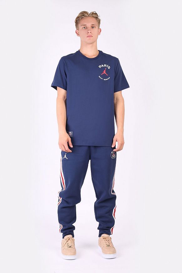 Мужская футболка Jordan Paris Saint-Germain Logo T-Shirt (DB6514-410) - фото 6 картинки