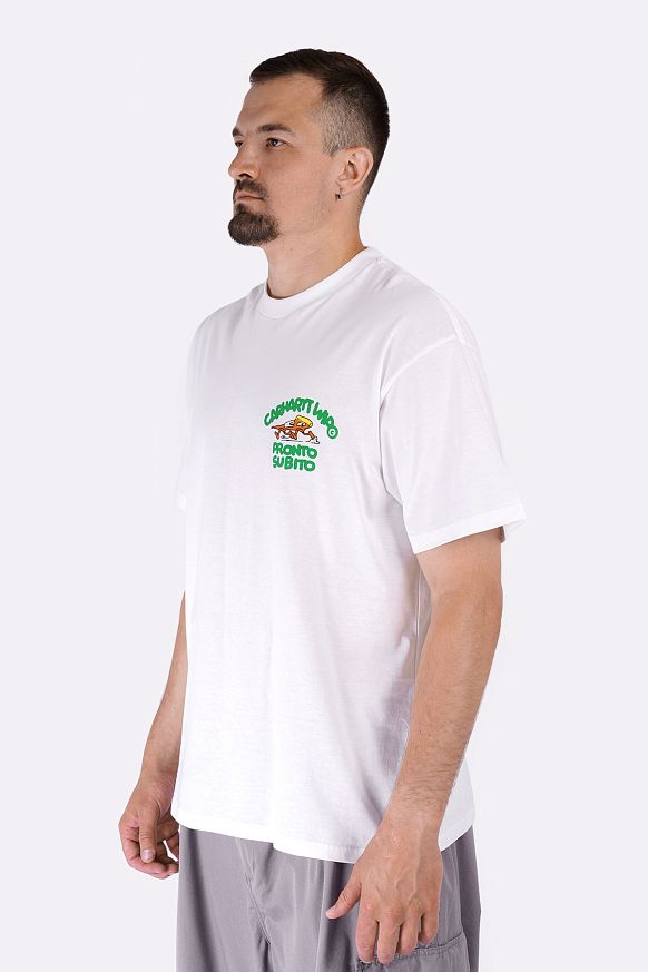 Мужская футболка Carhartt WIP S/S Pronto T-Shirt (I035195-white) - фото 4 картинки