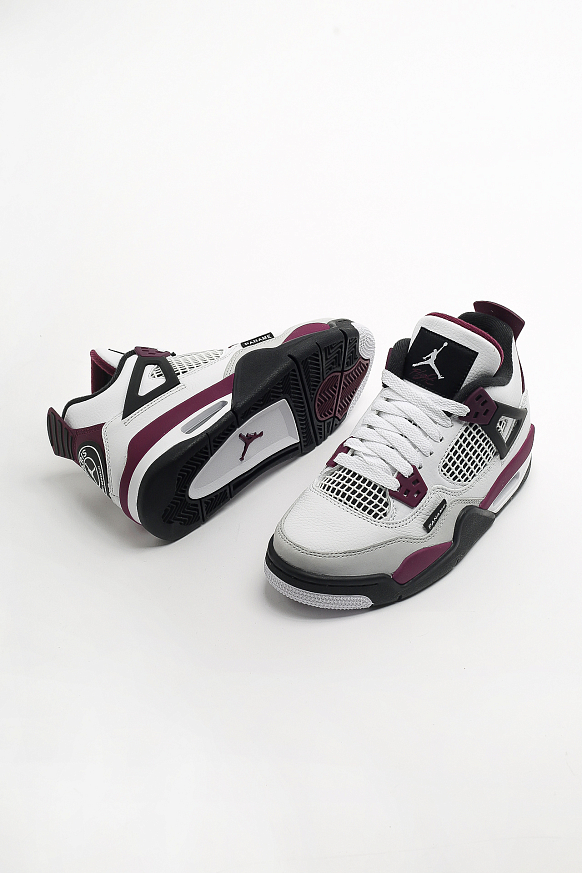 Женские кроссовки Jordan 4 Retro PSG (GS) (CZ6509-100) - фото 2 картинки