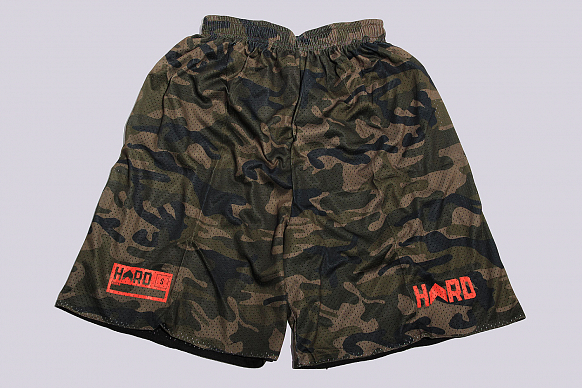 Мужские шорты Hard HRD Shorts (Forest-camo/grn-302) - фото 2 картинки