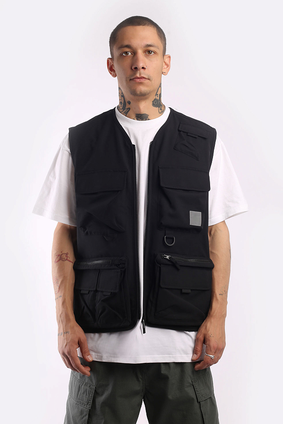 Мужской жилет Carhartt WIP Elmwood Vest (I026023-black) - фото 2 картинки