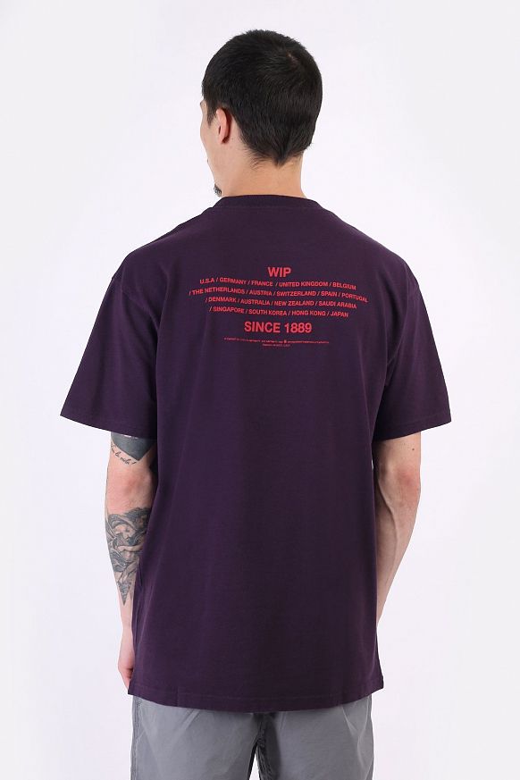 Мужская футболка Carhartt WIP S/S Unite T-Shirt (I029616-dark iris) - фото 4 картинки