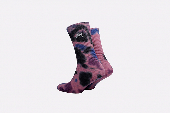 Мужские носки Stussy Tie Dye Socks (138661-rose) - фото 2 картинки