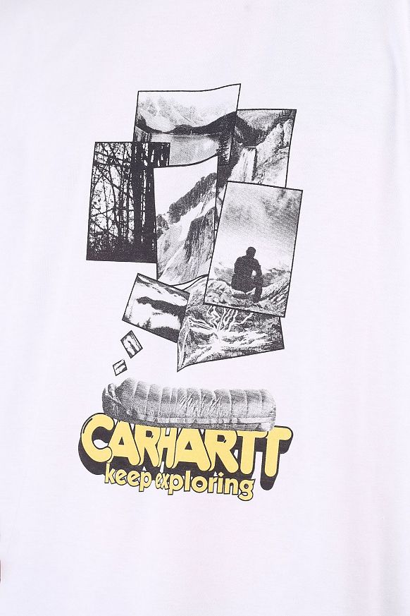 Мужская футболка Carhartt WIP S/S Exped T-Shirt (I029627-white) - фото 2 картинки