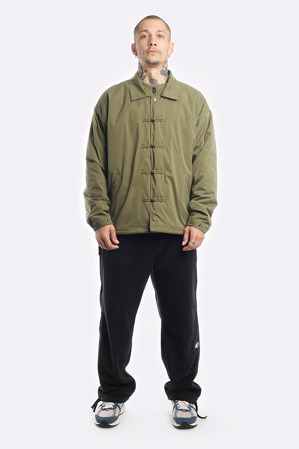 Мужская куртка DeMarcoLab Tapak Naga Coach Jacket x Domestik (DM22EX04-DM01-olv) - фото 7 картинки