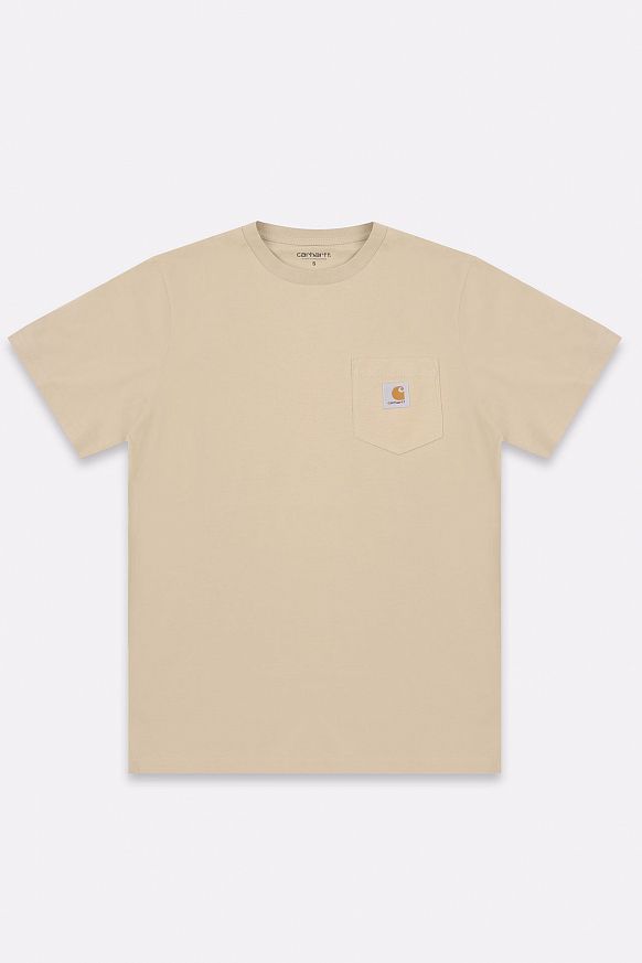 Мужская футболка Carhartt WIP S/S Pocket T-Shirt (I030434-ammonite)