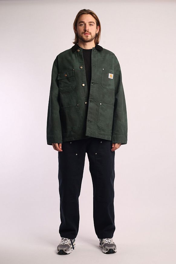 Мужская куртка Carhartt WIP OG Chore Chromo Coat (I031390-black) - фото 6 картинки