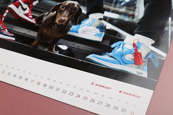 Другие аксессуары Sneakerhead Календарь с собаками (=Kalendar2019) - фото 3 картинки