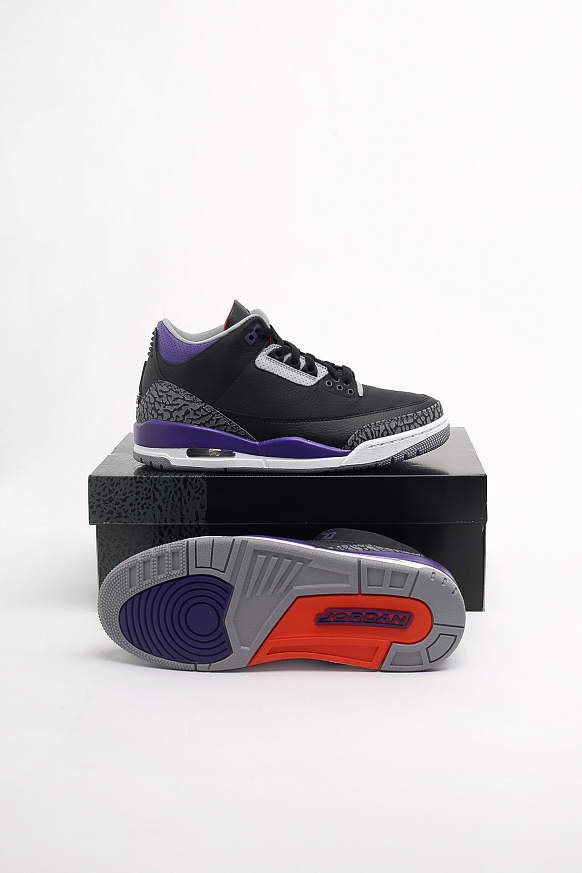 Мужские кроссовки Jordan 3 Retro Court Purple (CT8532-050) - фото 6 картинки