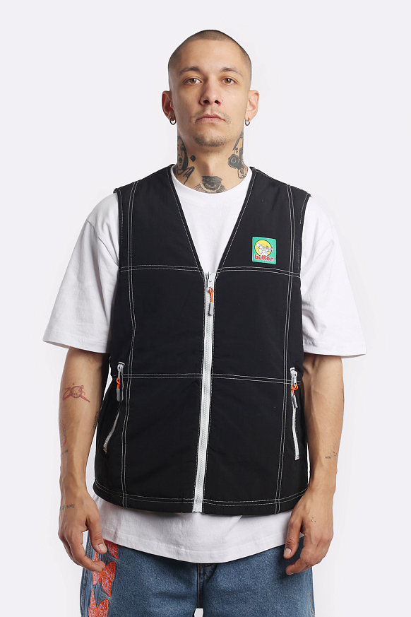 Мужской жилет Butter Goods Reversible Vest (Reversible vest-blk/army) - фото 2 картинки