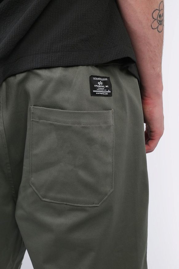 Мужские шорты Alpha Industries CTN Short (MBC55000C1-olive) - фото 7 картинки