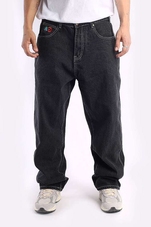 Мужские джинсы Butter Goods World Peace Denim Jeans (World Peace-washer blk) - фото 2 картинки