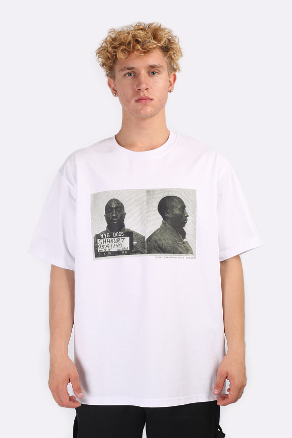 Мужская футболка RAP Tupac (Tupac-white) - фото 2 картинки