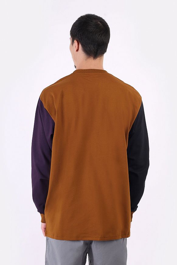 Мужской лонгслив Carhartt WIP L/S Triple Pocket T-Shirt (I029593-tawny/blk/dark) - фото 5 картинки