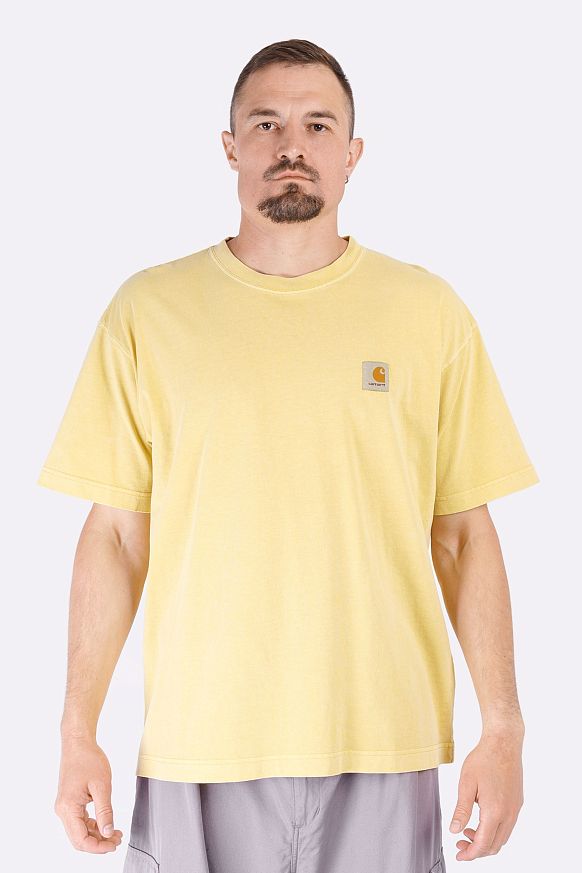 Мужская футболка Carhartt WIP S/S Nelson T-Shirt (I029949-air yellow gar dy) - фото 2 картинки