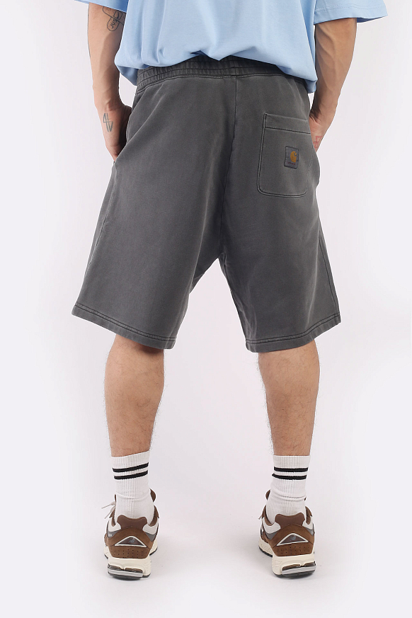 Мужские шорты Carhartt WIP Nelson Sweat Short (I030130-black) - фото 4 картинки