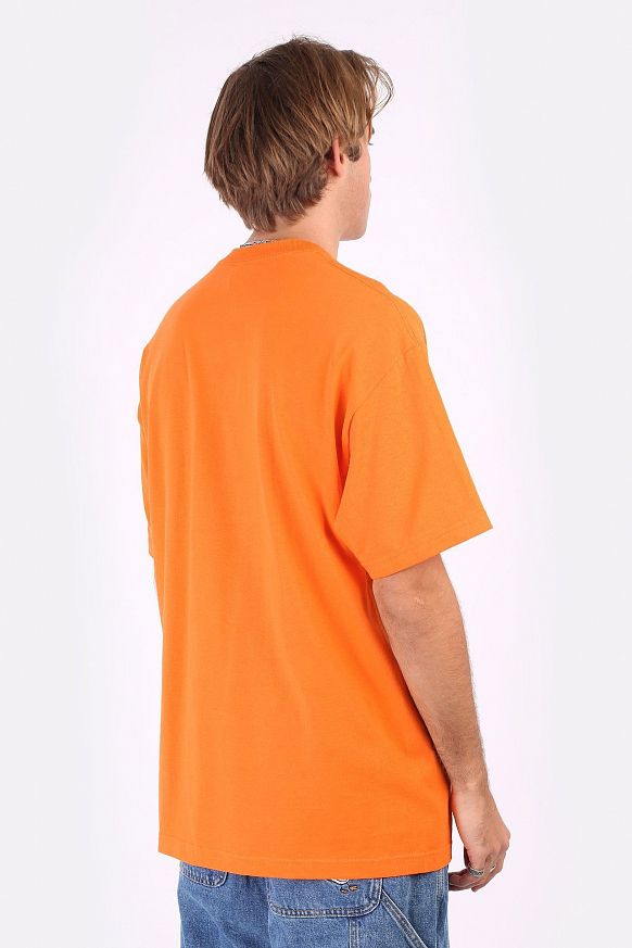 Мужская футболка Butter Goods Wordmark Tee (WORDMARK-orange) - фото 4 картинки
