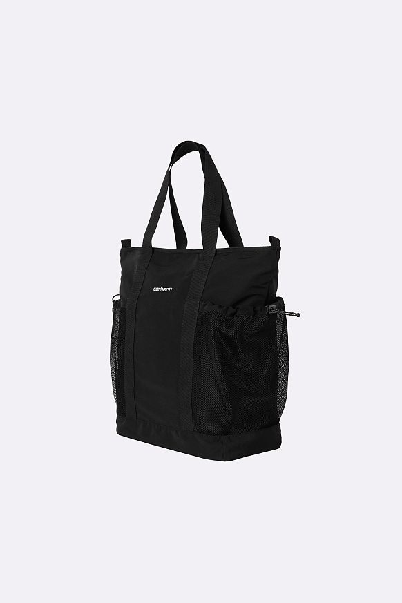 Сумка Carhartt WIP Irwin Tote Bag (I034603-black/black/white) - фото 3 картинки