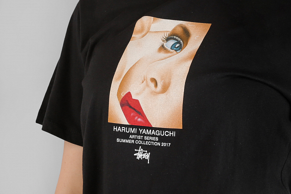 Женская футболка Stussy Harumi Yamaguchi Girl Boyfriend (2902906-black) - фото 2 картинки