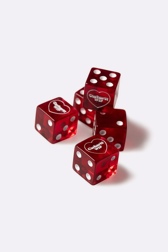 Игральные кости Carhartt WIP Heart Dice Set (I034755-scarlet)
