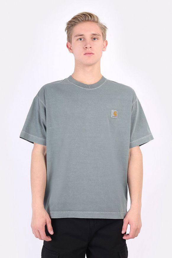 Мужская футболка Carhartt WIP S/S Vista T-Shirt (I029598-eucalyptus) - фото 3 картинки