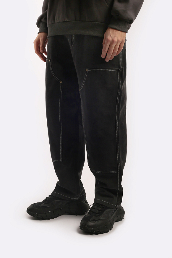 Мужские брюки Butter Goods Washed Canvas Double (Pants Washed Blk) - фото 3 картинки