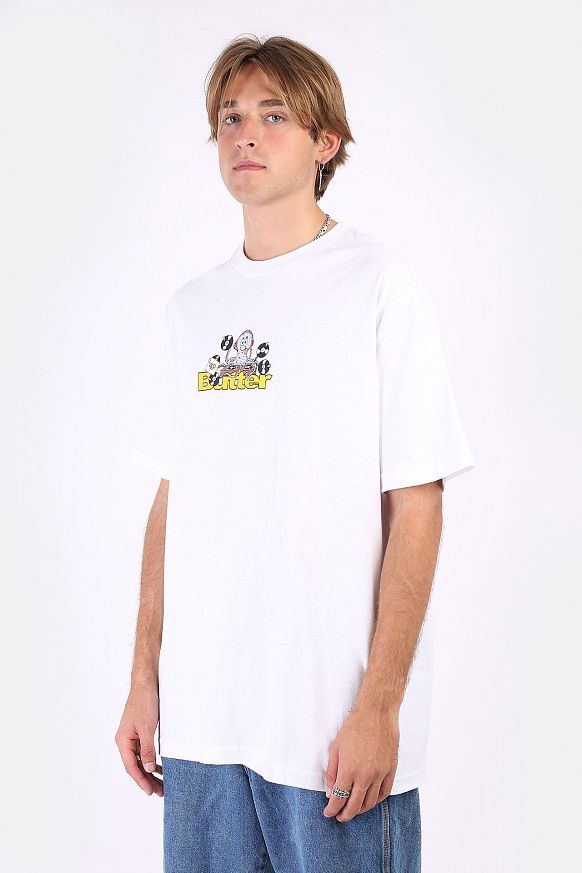 Мужская футболка Butter Goods Octopus Logo Tee (OCTOPUS LOGO-white)