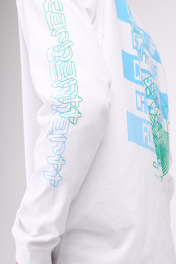 Мужской лонгслив Carhartt WIP Remix T-Shirt (I028487-white) - фото 4 картинки