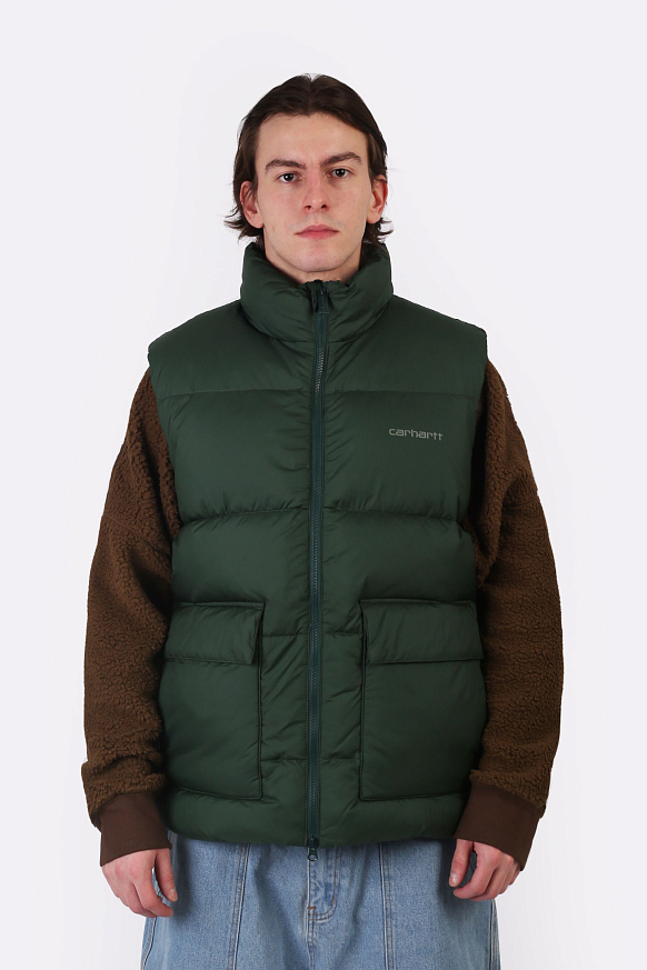 Мужской жилет Carhartt WIP Springfield Vest (I032265-tree/duck grn) - фото 2 картинки