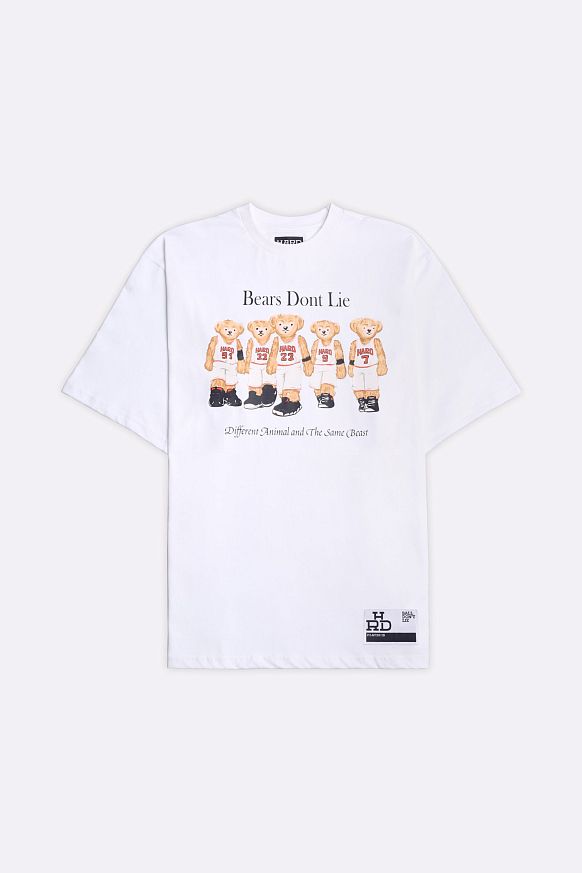 Мужская футболка Hard Bears (Hrd-tee-bears-white)