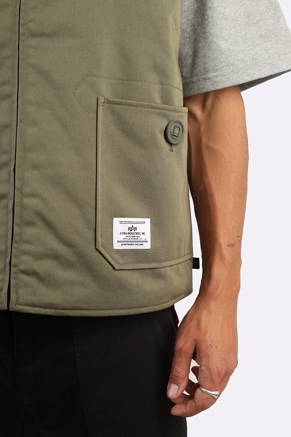 Мужской жилет Alpha Industries Deck Vest (MJD53500C1-green) - фото 5 картинки