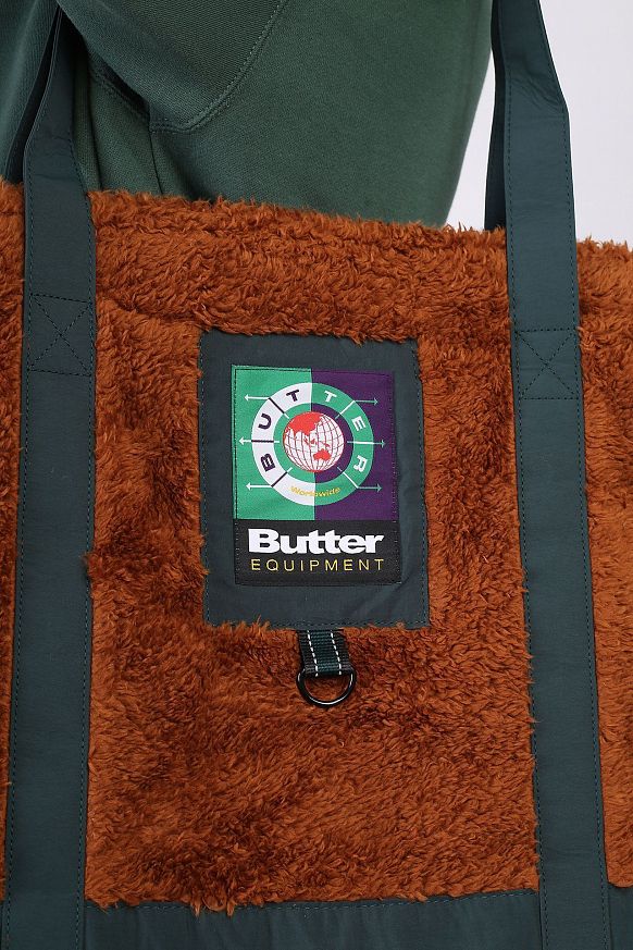 Мужская сумка Butter Goods High Pile Tote Bag (HIGH PILE BAG-brown) - фото 2 картинки
