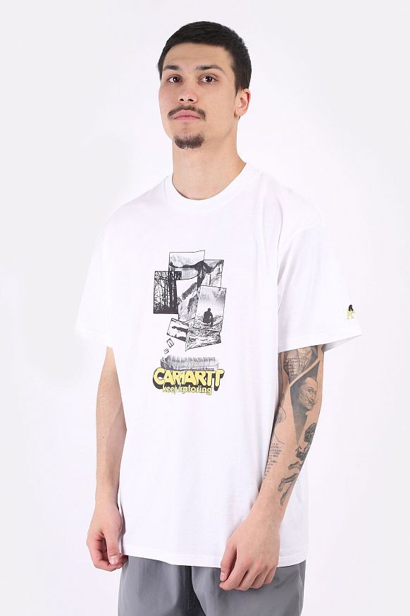 Мужская футболка Carhartt WIP S/S Exped T-Shirt (I029627-white)
