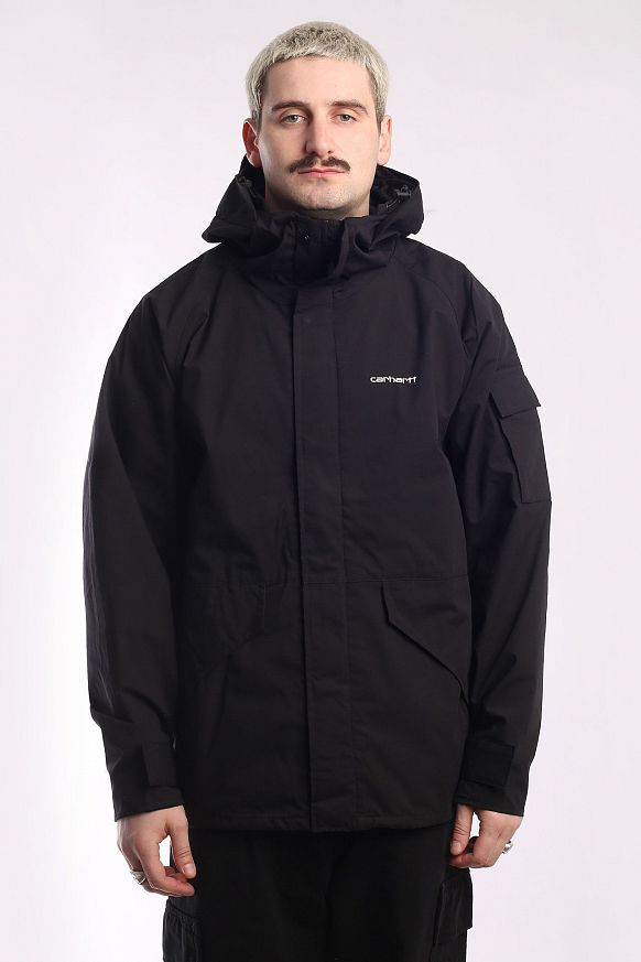 Мужская куртка Carhartt WIP Prospector Jacket (I031356-black/white) - фото 2 картинки