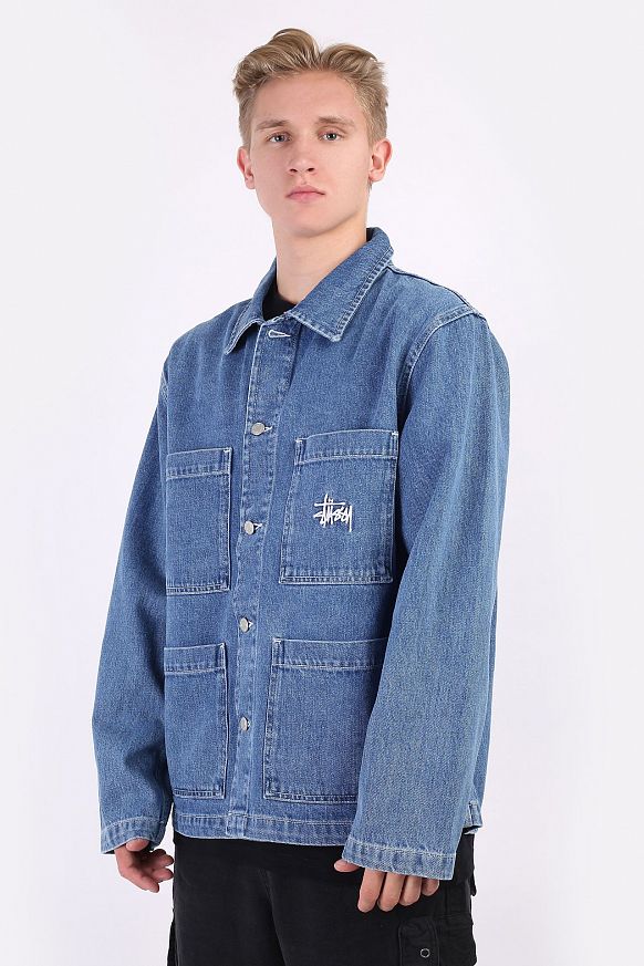 Мужская куртка Stussy Denim Chore Jacket (115570-blue)