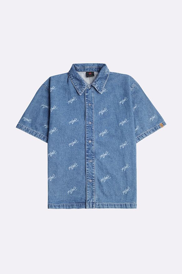 Мужская рубашка Jordan Flight Heritage Denim Shirt (FN4653-436)