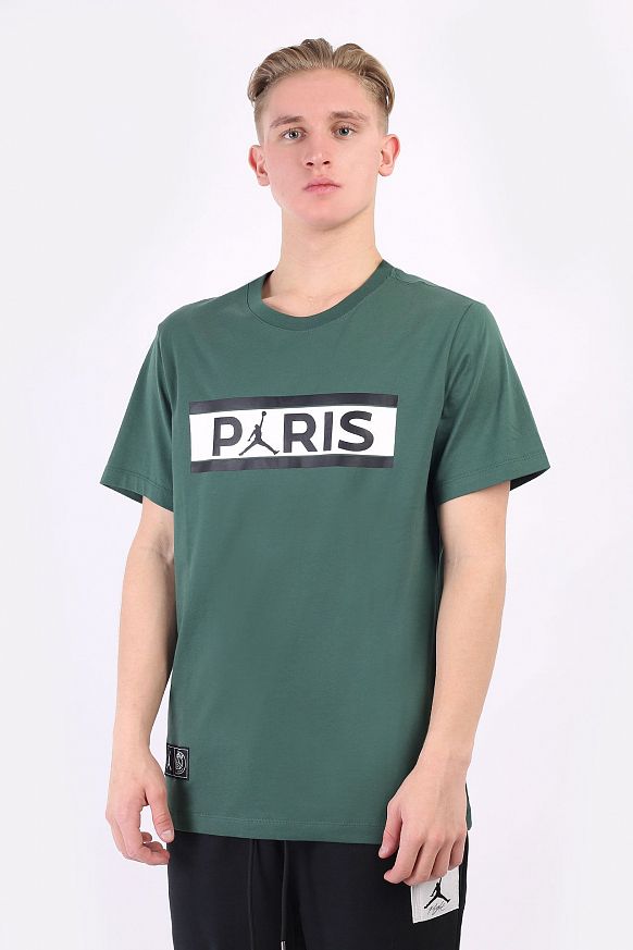 Мужская футболка Jordan Paris Saint Germain Wordmark Short-Sleeve (DB6510-333)