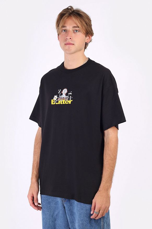 Мужская футболка Butter Goods Octopus Logo Tee (OCTOPUS LOGO-black)