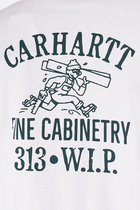 Мужская футболка Carhartt WIP S/S Cabinetry T-Shirt (I034779-black/white) - фото 6 картинки