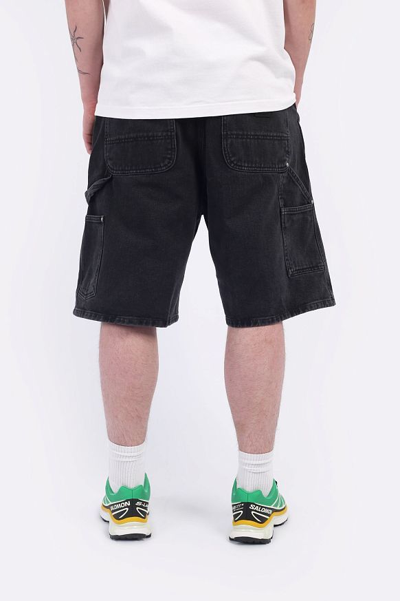 Мужские шорты Carhartt WIP Rivet Short (I034319-black st wshd) - фото 4 картинки