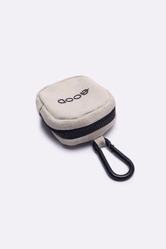 Кошелёк GOOD LOCAL Coin Case Canvas Line (Coin Case Canvas Line Bei) - фото 3 картинки