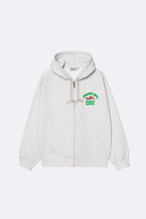 Мужская толстовка Carhartt WIP Hooded Pronto Sweat Jacket (I035177 Ash-heather)