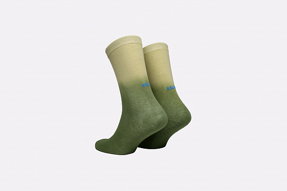 Мужские носки Stussy DIP DYE Everyday Socks (138677-green) - фото 2 картинки