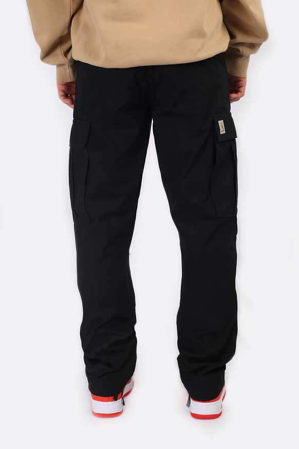 Мужские брюки Carhartt WIP Regular Cargo Pant (I032467-black) - фото 4 картинки