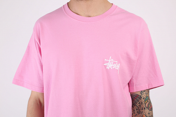 Мужская футболка Stussy Basic Tee (1904500-pink) - фото 2 картинки